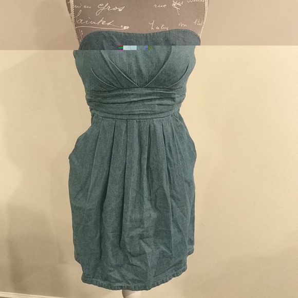 jfw Dresses & Skirts - JFW Lightweight strapless denim dress
